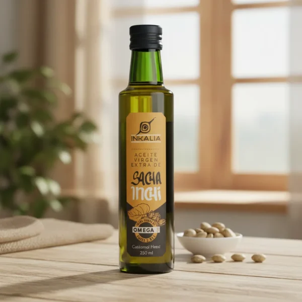 Aceite Sacha Inchi Inkalia Prensado Frío textura ligera