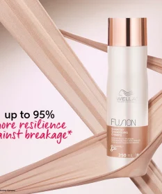 Shampoo Fusion Wella Para Fortalecer Cabello Dañado Y Reducir Rotura