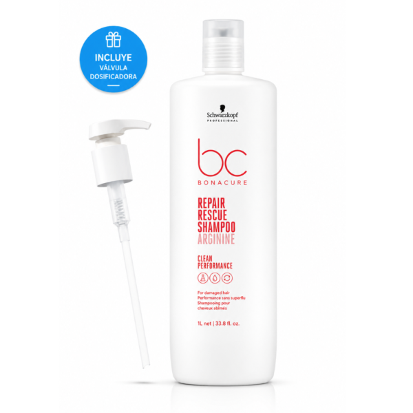 Shampoo Repair Rescue Bonacure 1000ML reparación profesional para cabello dañado