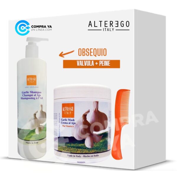 Shampoo Mascarilla Ajo Alter Ego Kit Grande