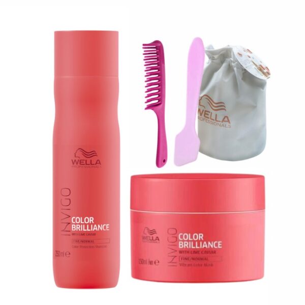 SHAMPOO TRATAMIENTO WELLA BRILLIANCE KIT