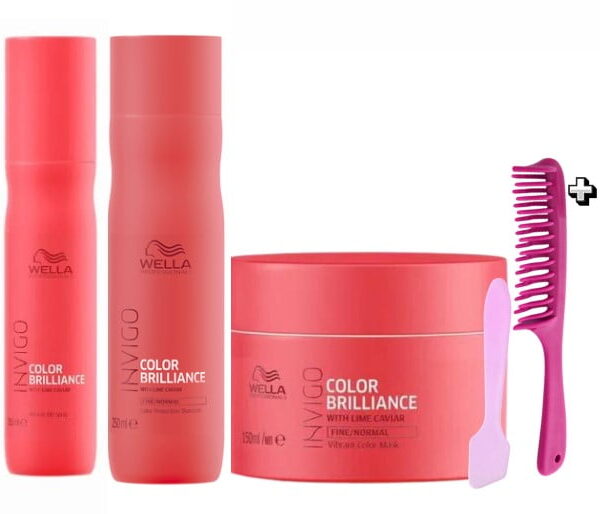 MASCARILLA SPRAY SHAMPOO WELLA BRILLIANCE KIT