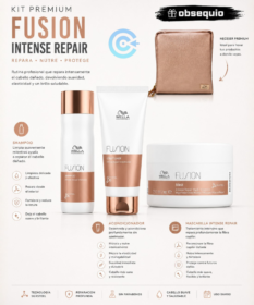 Kit Profesional Fusion Wella Para Cabello Tratado Químicamente Y Dañado