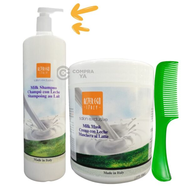 KIT LECHE MILK ALTER EGO SHAMPOO MASCARILLA