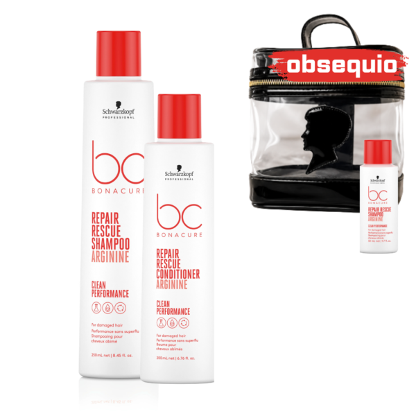 Kit Bonacure Repair Rescue Shampoo Acondicionador reparación intensiva para cabello dañado