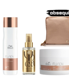 Kit Fusion Wella Reparacion Brillo Con Shampoo Mascarilla Y Aceite Oil Reflections