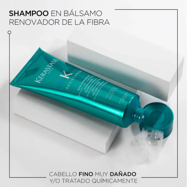 Shampoo Kerastase Resistance Therapiste Reparación reduce quiebre capilar