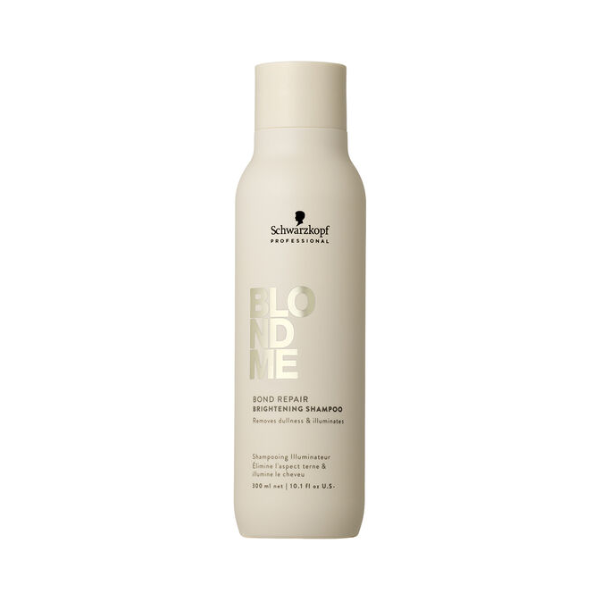Shampoo Iluminador Reparador BlondMe r para cabello rubio decolorado BlondMe