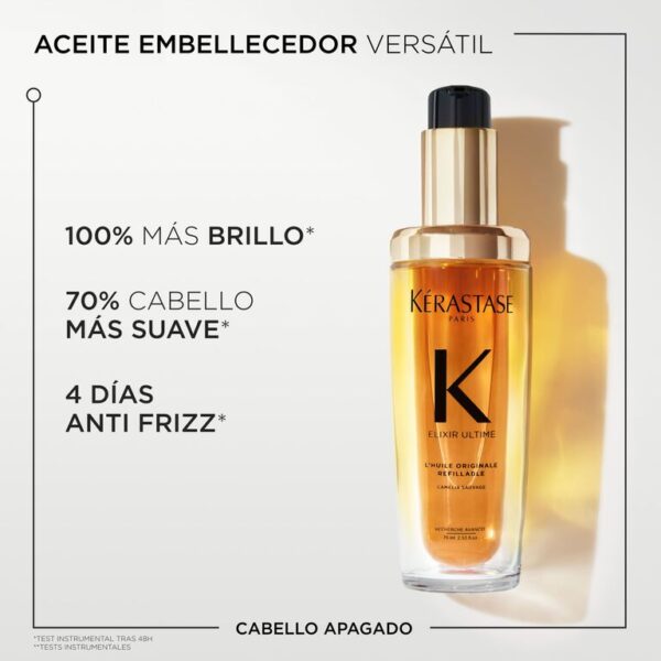 Kerastase Elixir Ultime aceite embellecedor anti frizz para cabello apagado