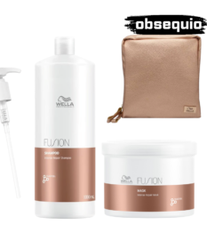 Fusion Wella Shampoo Mascarilla Xl Con Reparación Intensiva Para Cabello Dañado