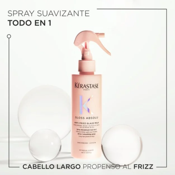 Kerastase Gloss Absolu Anti Frizz Glaze Milk Spray control de humedad y frizz