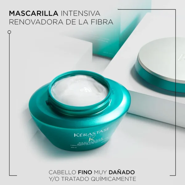 Mascarilla Kerastase Resistance Thérapiste Reparación 200ml fortalece cabello quebradizo