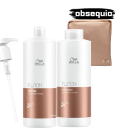 Shampoo Acondicionador Fusion Wella Litro Para Cabello Dañado Y Sensibilizado