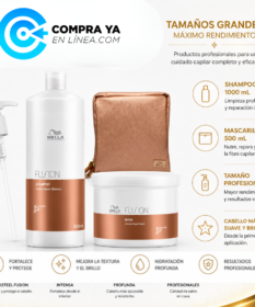 Shampoo Y Mascarilla Fusion Wella Xl Para Cabello Dañado Y Sensibilizado