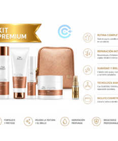 Kit Wella Fusion Reparador Premium Para Fortalecer Cabello Maltratado