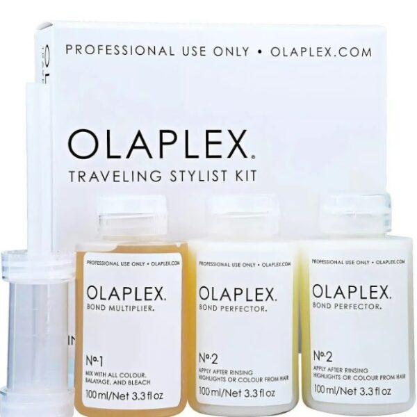Traveling Kit Olaplex #1 #2 reparación de enlaces capilares en procesos de decoloración