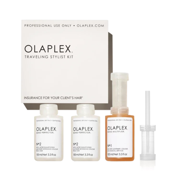 Traveling Kit Olaplex #1 #2 kit profesional con Paso 1, dos Paso 2 y dispensador dosificador