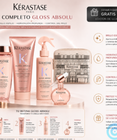 Kerastase Kit Completo Gloss Absolu Shampoo Acondicionador Spray Aceite Presentación Premium