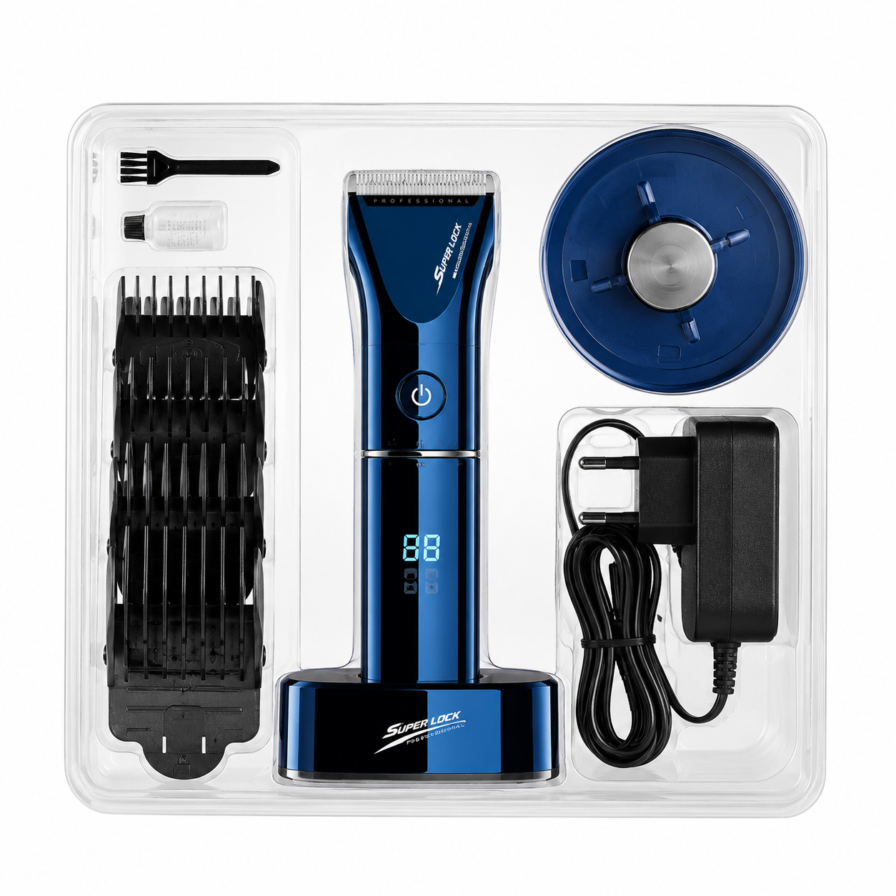 MAQUINA DE CORTE CABELLO SUPER LOOK SLP17 2 Peines Guía De La Maquina De Corte Cabello Super Look Slp17 Profesional.