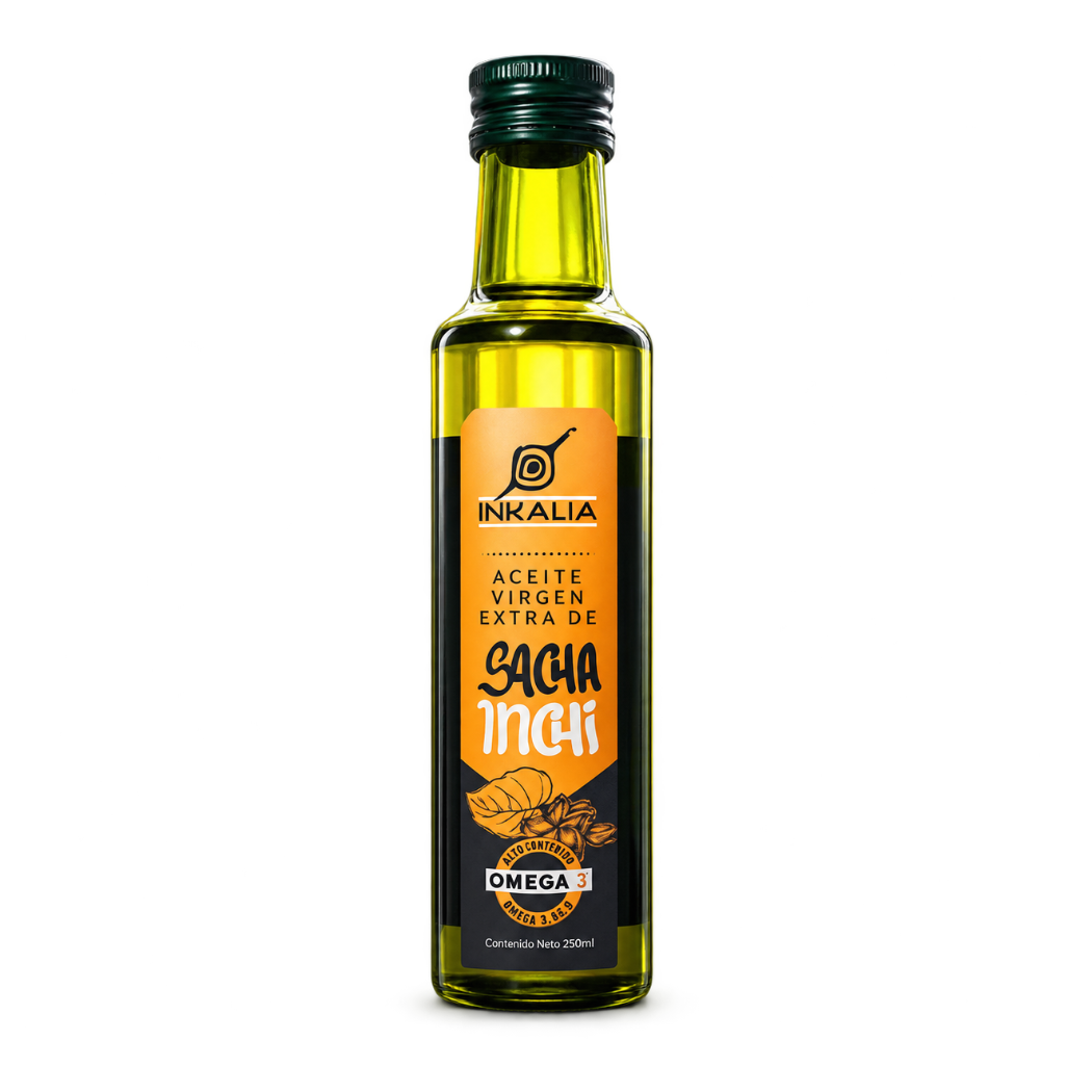 ACEITE SACHA INCHI INKALIA VIRGEN EXTRA PRENSADO EN FRÍO 250 ML – OMEGA 3, 6 Y 9 1 Aceite Sacha Inchi Inkalia Virgen Extra Prensado En Frío 250 Ml, Omega 3, 6 Y 9