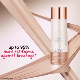 shampoo Fusion Wella para fortalecer cabello dañado y reducir rotura
