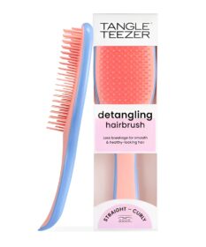 Tangle Teezer Cepillo Desenredante Azul Con Mango Para Cabello Húmedo Y Seco.