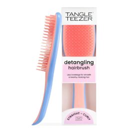Tangle Teezer Cepillo Desenredante Azul con Mango para cabello húmedo y seco.