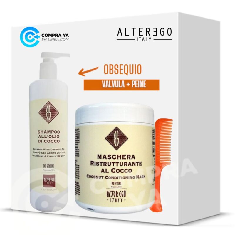 Shampoo Mascarilla Coco Alter Ego Kit Grande