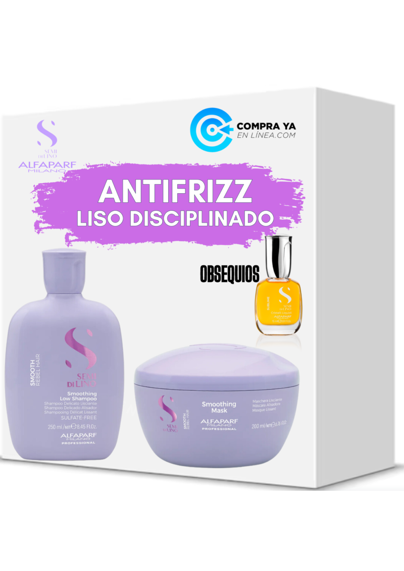 Kit Alfaparf Smooth Liso Masc Shampoo