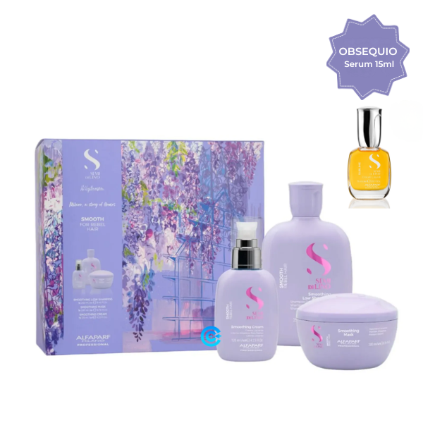 Kit Alfaparf Smooth Liso Masc Shampoo Crema Kit Alfaparf Smooth Liso Masc Shampoo Crema
