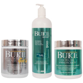 Kit Gris Plata Buki Pro sham masc