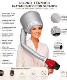 Gorro Termico Tratamientos Secador Repolarizacion Activando Mascarilla Capilar.
