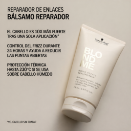 balsamo reparador puntas blond me cabello rubio