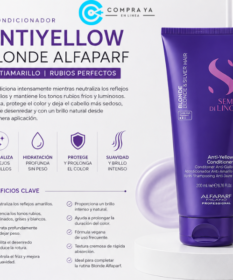 Resultado Profesional Con Acondicionador Antiyellow Blonde Alfaparf Antiamarillo.