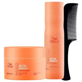 Kit Wella Nutri-Enrich shampoo 250 ml y mascarilla 150 ml para cabello seco