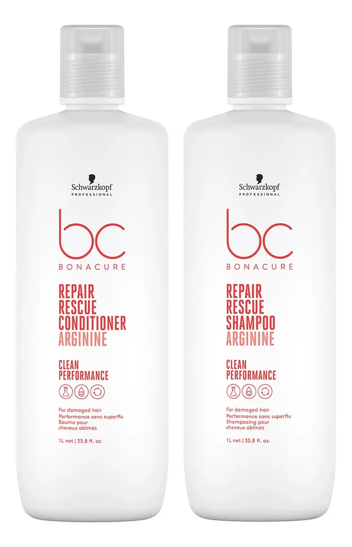 TECNOLOGIA-AMINO-CELL-BONACURE-LITRO Kit Bonacure Repair Rescue Shampoo Acondicionador Litro Tecnología Amino Cell Rebuild