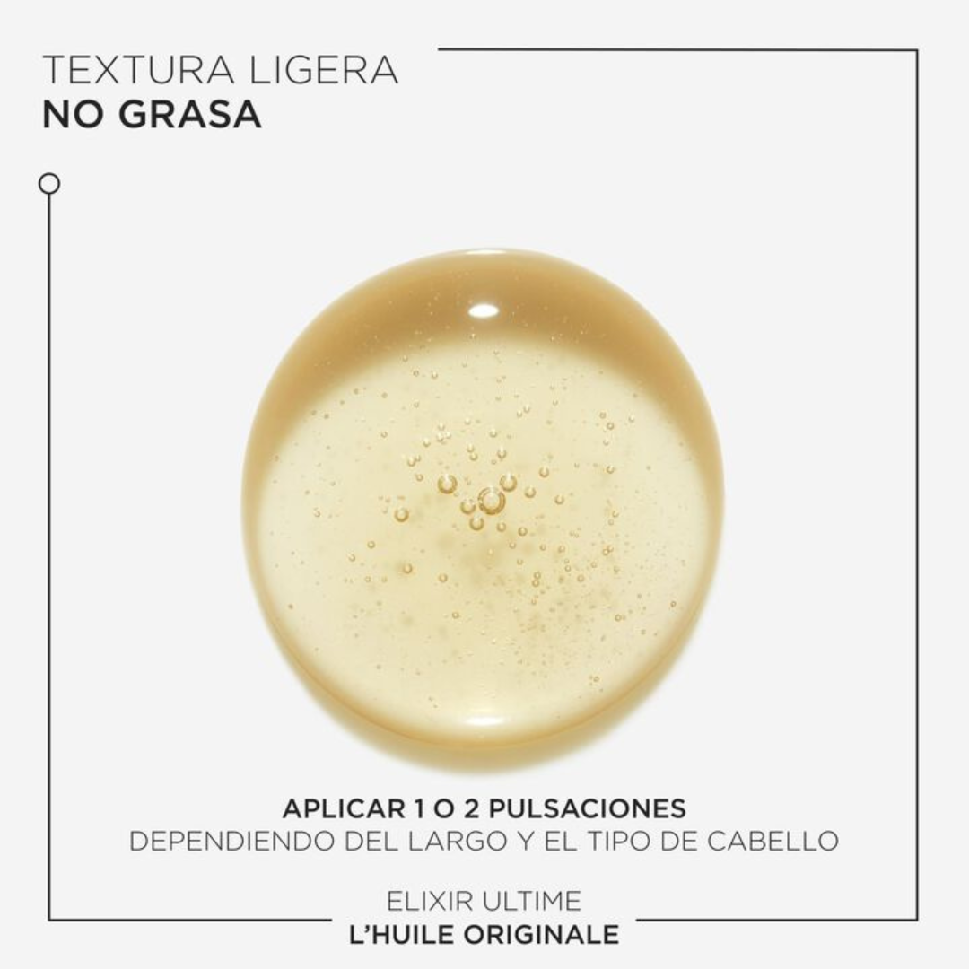 Textura Ligera No Grasa De Kerastase Elixir Ultime Aceite Capilar