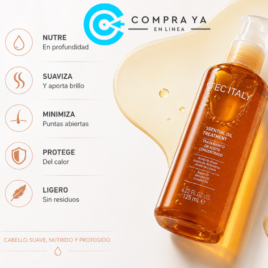 Cabello saludable con Essential Oil Treatment Aceite Tec Italy.