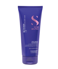 Acondicionador Antiyellow Blonde Alfaparf Antiamarillo Para Hidratar Y Neutralizar Reflejos Amarillos En Cabello Rubio.