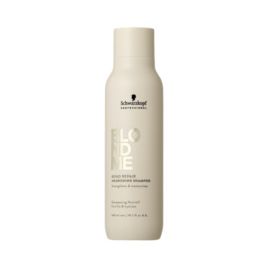 Shampoo Nutritivo Reparador Blondme para cabello rubio o decolorado.