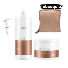 Fusion Wella Shampoo Mascarilla XL con reparación intensiva para cabello dañado