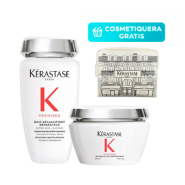 Kerastase Premiere Reparadora Shampoo Mascarilla Reparateur rutina profesional para cabello dañado