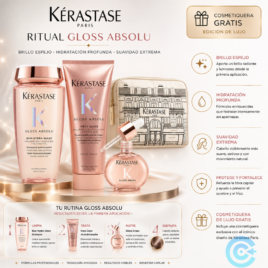 Kerastase Kit Gloss Absolu Shampoo Acondicionador Aceite control de frizz y humedad