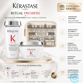 Kerastase Premiere Reparadora Shampoo Mascarilla Reparateur resultado cabello brillante y fortalecido