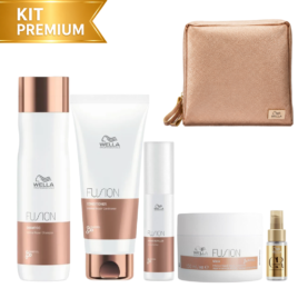 Kit Wella Fusion Reparador Premium para reparación profunda del cabello dañado