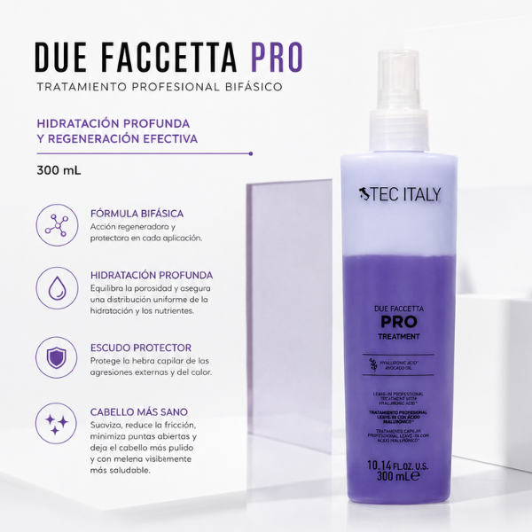 TEC ITALY SPRAY DUE FACCETTA PRO 4 Cabello Brillante Con Tec Italy Spray Due Faccetta Pro.