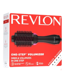 Revlon Cepillo Secador Voluminizador De Cabello Con Tecnología Iónica Y Revestimiento Cerámico Para Secar, Alisar Y Aportar Volumen En Un Solo Paso.