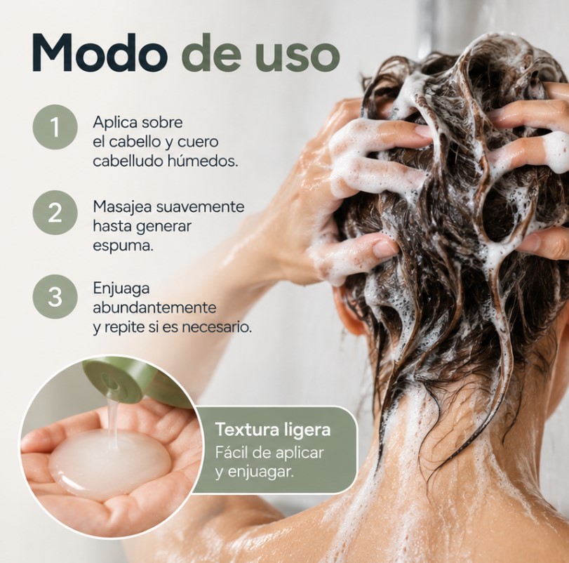 SHAMPOO HYDRADAY ALTER EGO LITRO 2 Aplicación De Shampoo Hydraday Alter Ego Sobre Cabello Húmedo.