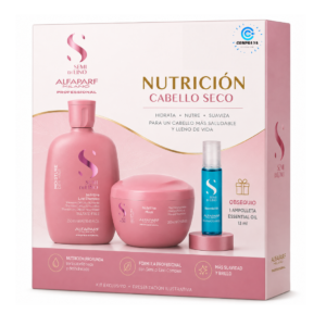 Shampoo Mascarilla Nutritive Alfaparf Obsequio Ampolleta Reparadora Nutritiva Essential Para Cabello Seco