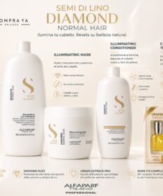Kit Alfaparf Diamond Illuminating Profesional Cabello Con Brillo Intenso Y Luminosidad Natural